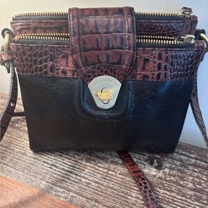 Brahmin Melbourne Black Mojito Crossbody Bag
